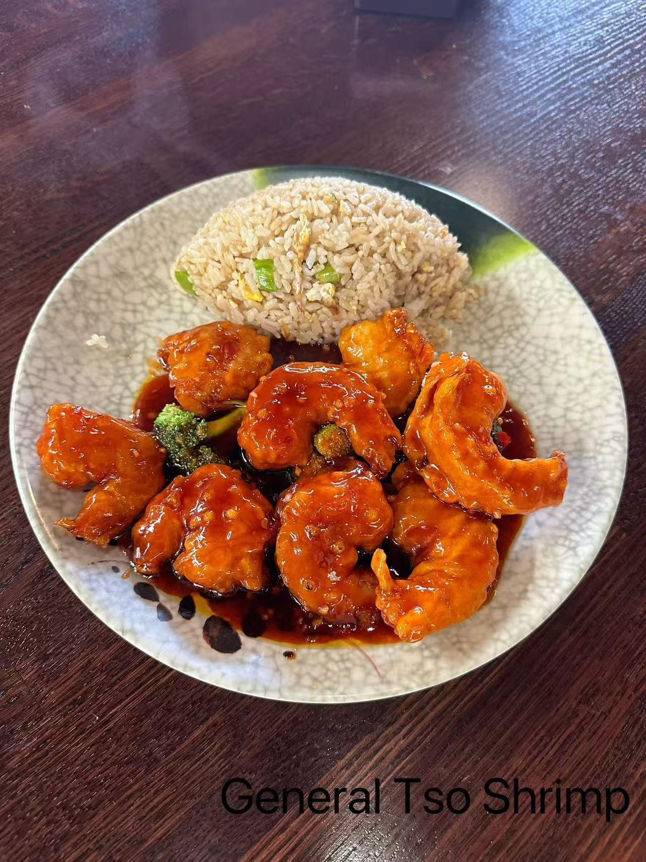 General Tso Shrimp at Tokyo Steak House, Steak Restaurant in Rochester