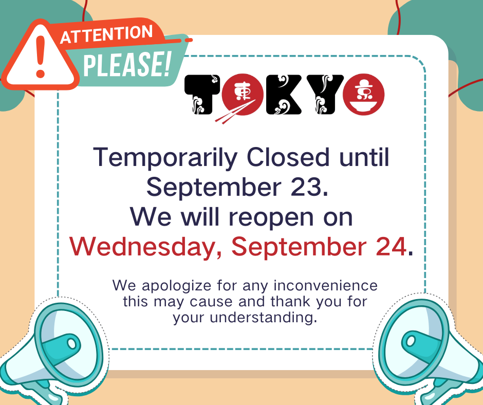 Notice of Special Operating Hours