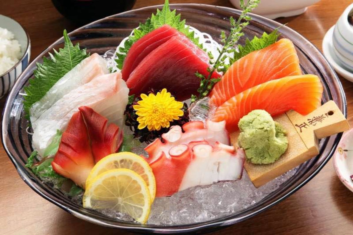 Chilled sashimi bowl with octopus and assorted fish at Tony's Sushi & Steakhouse, a Japanese Restaurant in East Moriches