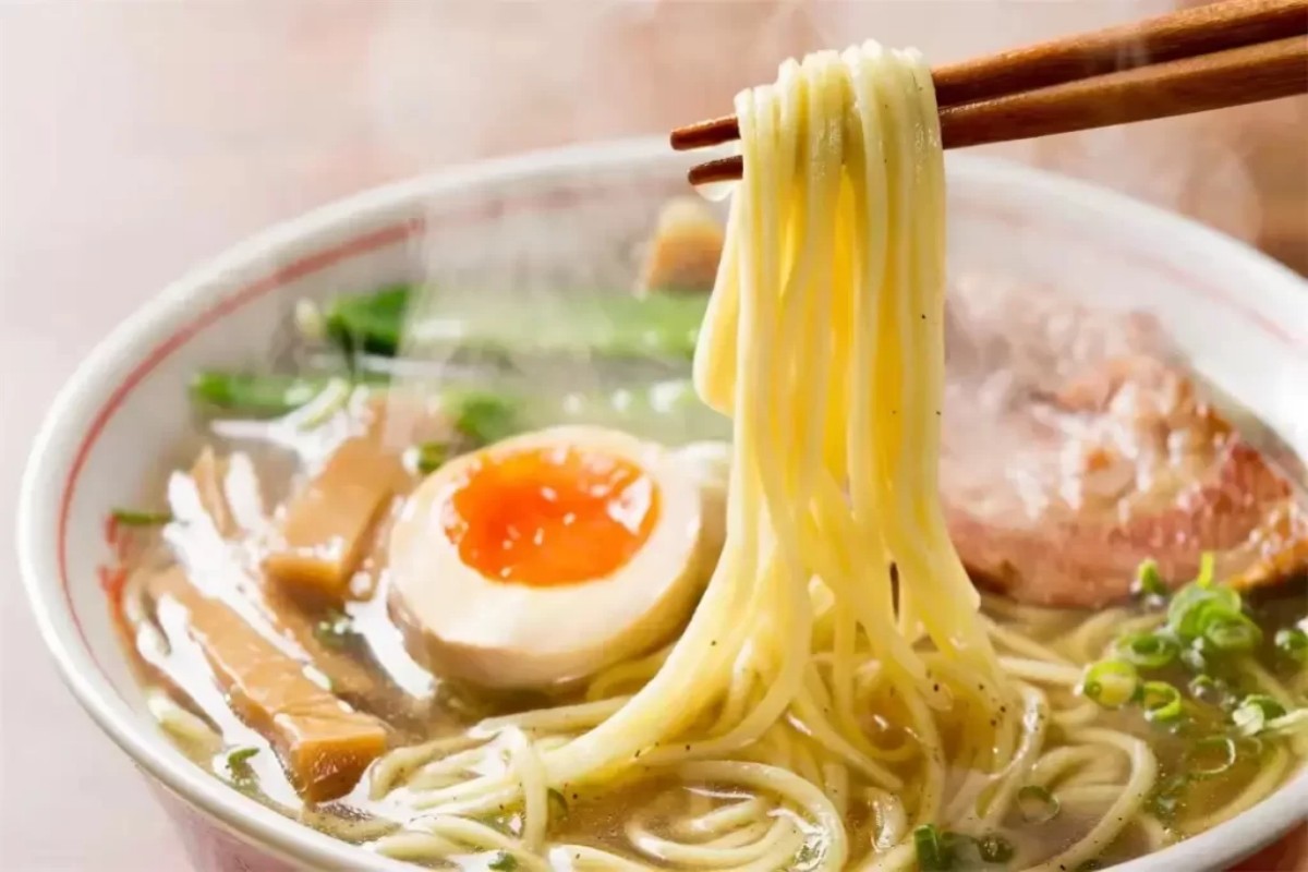 Hot ramen noodles with soft boiled egg and pork chashu at Tony's Sushi & Steakhouse, a Japanese Restaurant in East Moriches