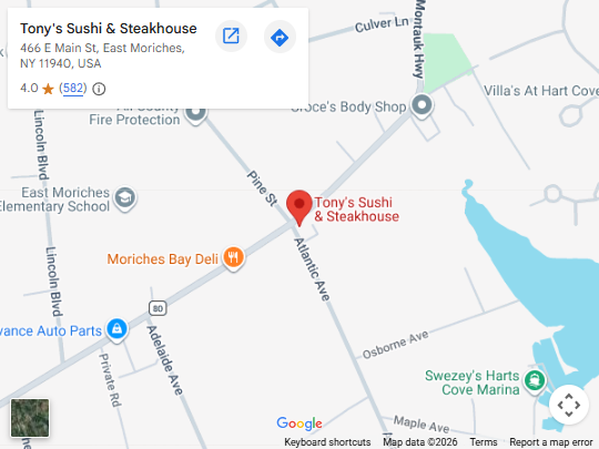 Location, 466 E Main St, East Moriches, NY 11940, United States