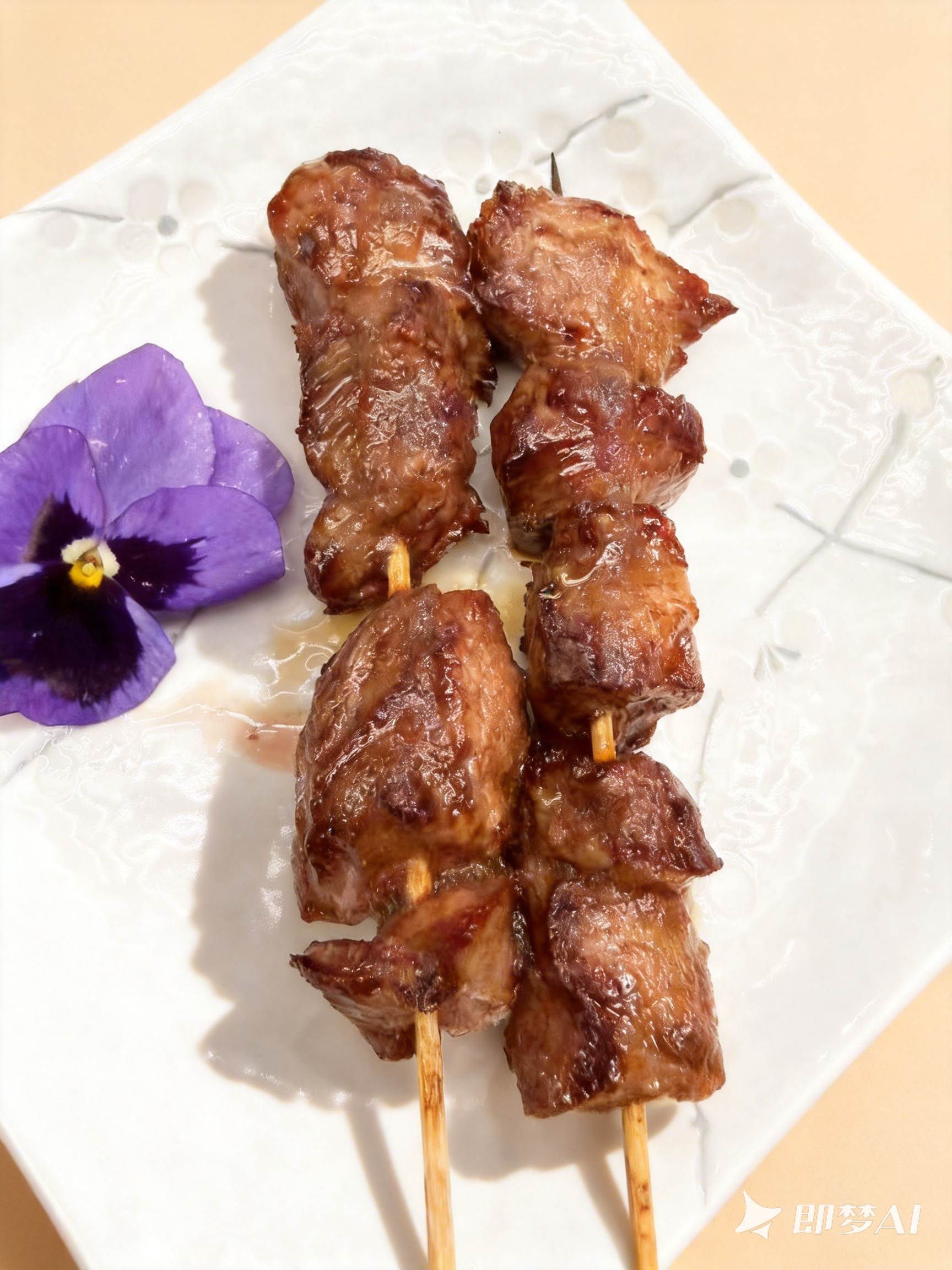 Grilled Beef Tongue Skewers at Tori Izakaya, Japanese Restaurant in Pleasanton