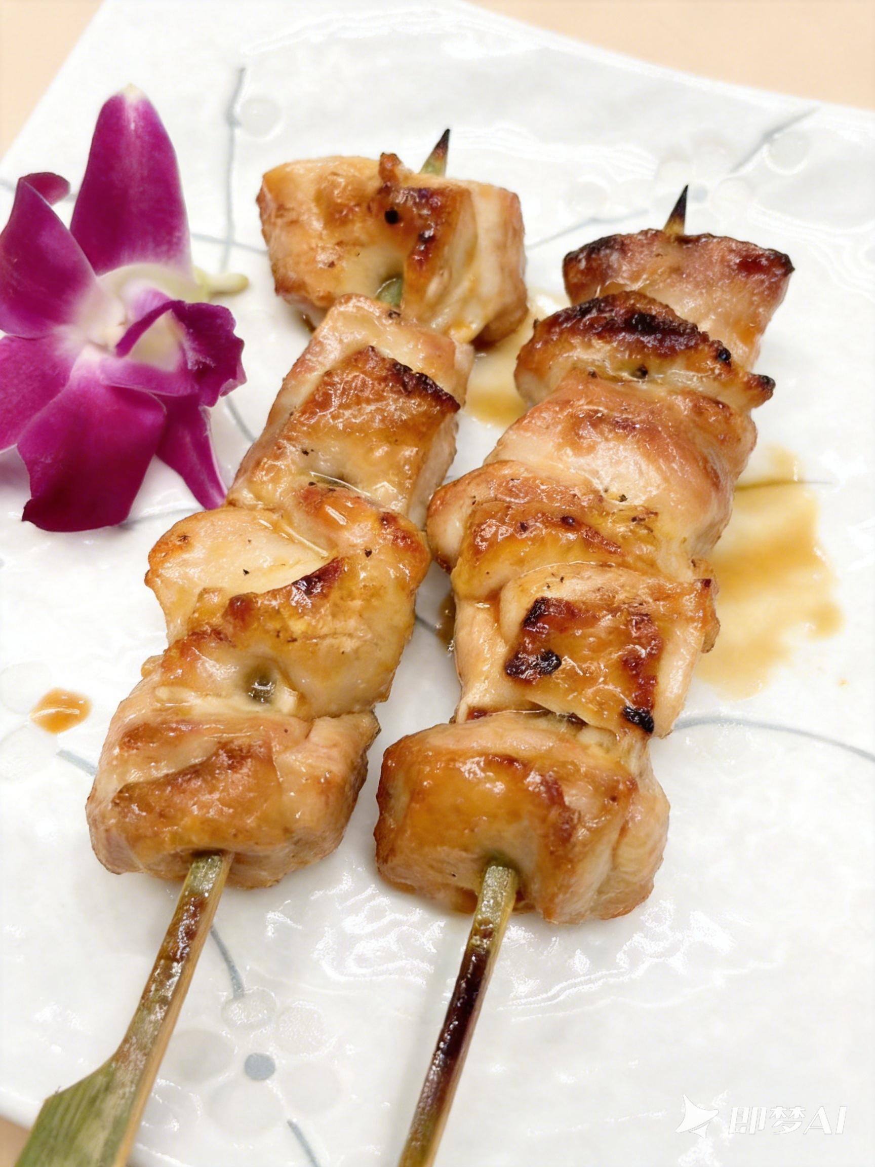 Grilled Chicken Skewers at Tori Izakaya, Japanese Restaurant in Pleasanton