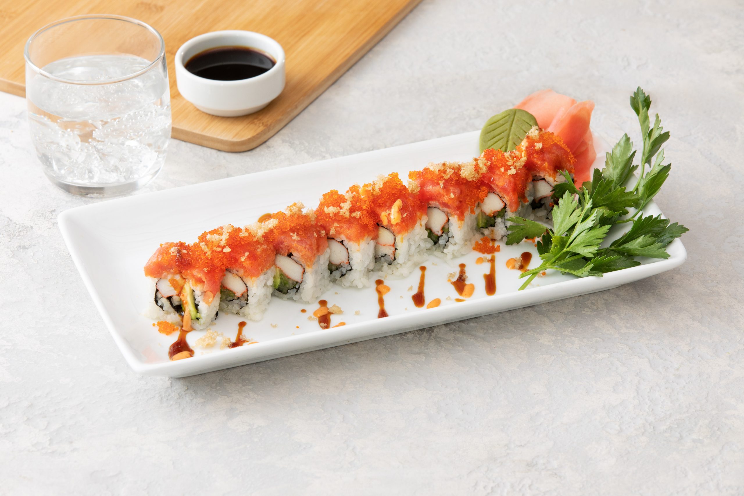 volcano Roll at Tori Japan, a Japanese Restaurant in MA