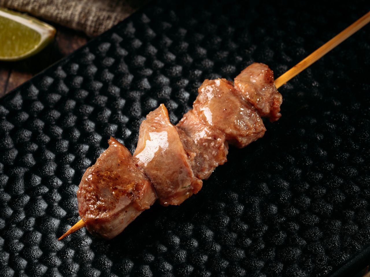 Tender grilled chicken gizzard skewer at Tosakko Ramen & Yakitori, a Japanese Restaurant in Pasadena