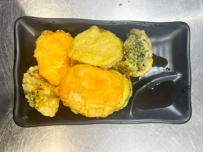 Light crispy fried mixed vegetable tempura at Toyama Sushi Steahouse, a Japanese Restaurant in Dacula