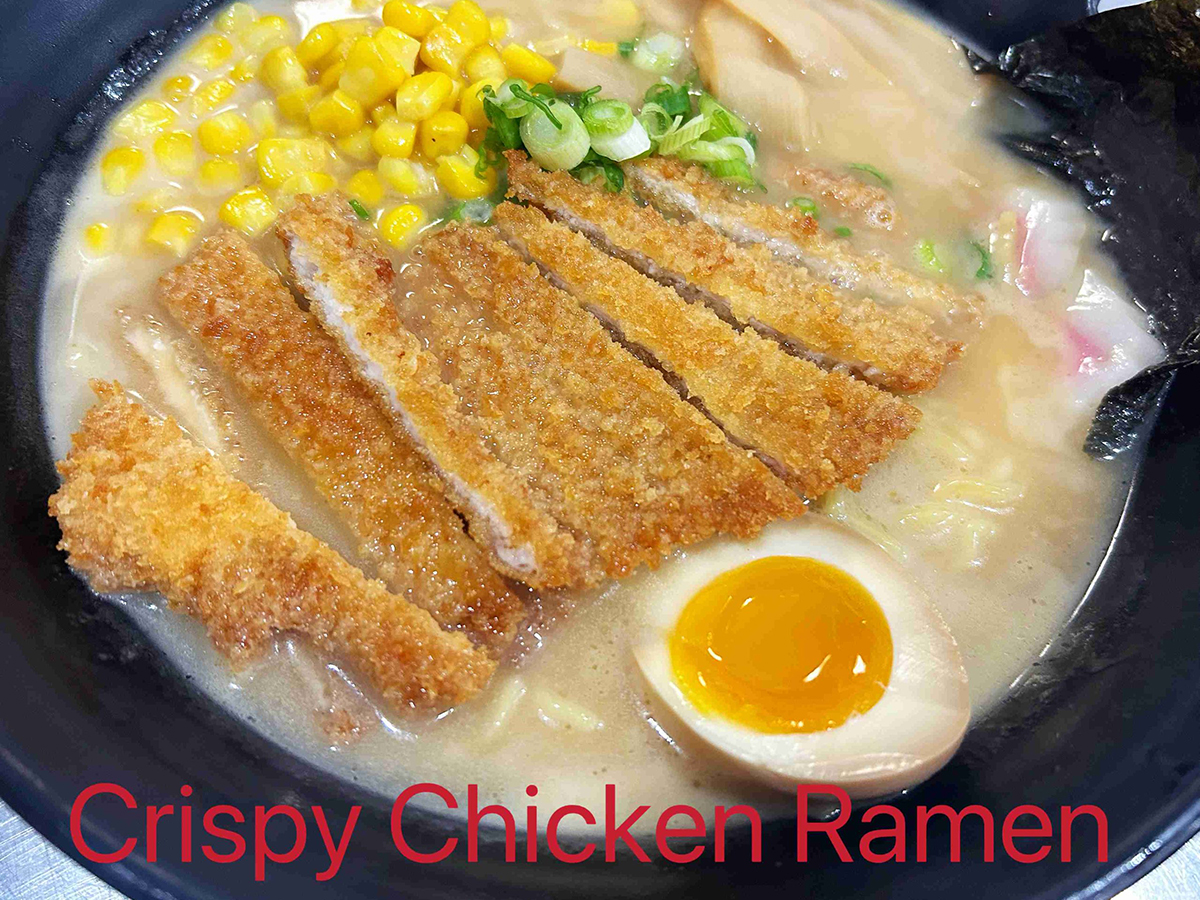 Crispy Chicken Ramen at Tsunami Japanese Restaurant in Burnsville
