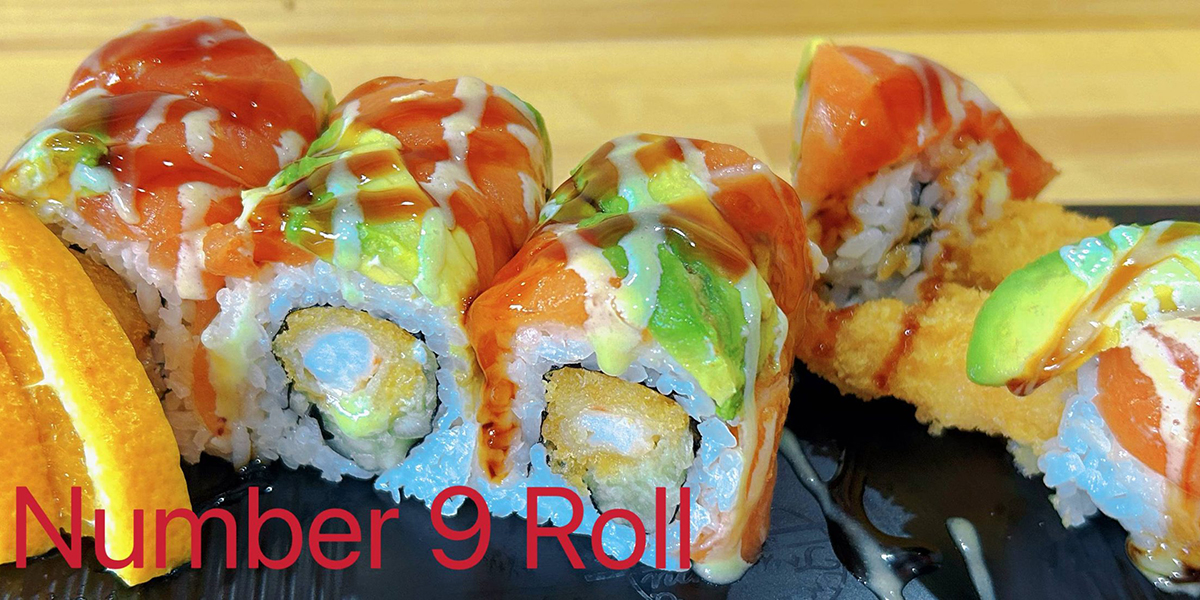 Number 9 Roll at Tsunami Japanese Restaurant in Burnsville