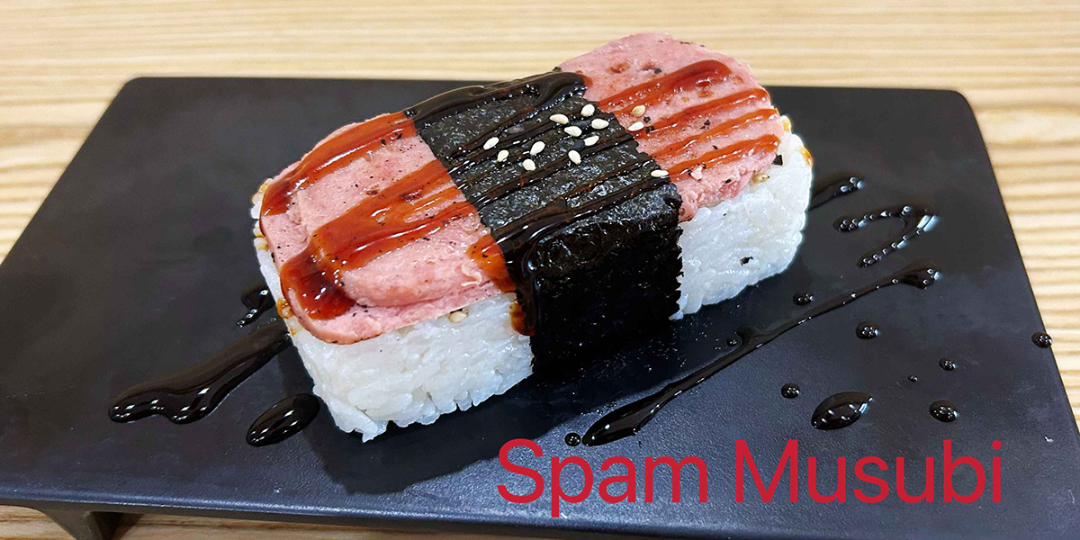 Spam Musubi at Tsunami Japanese Restaurant in Burnsville