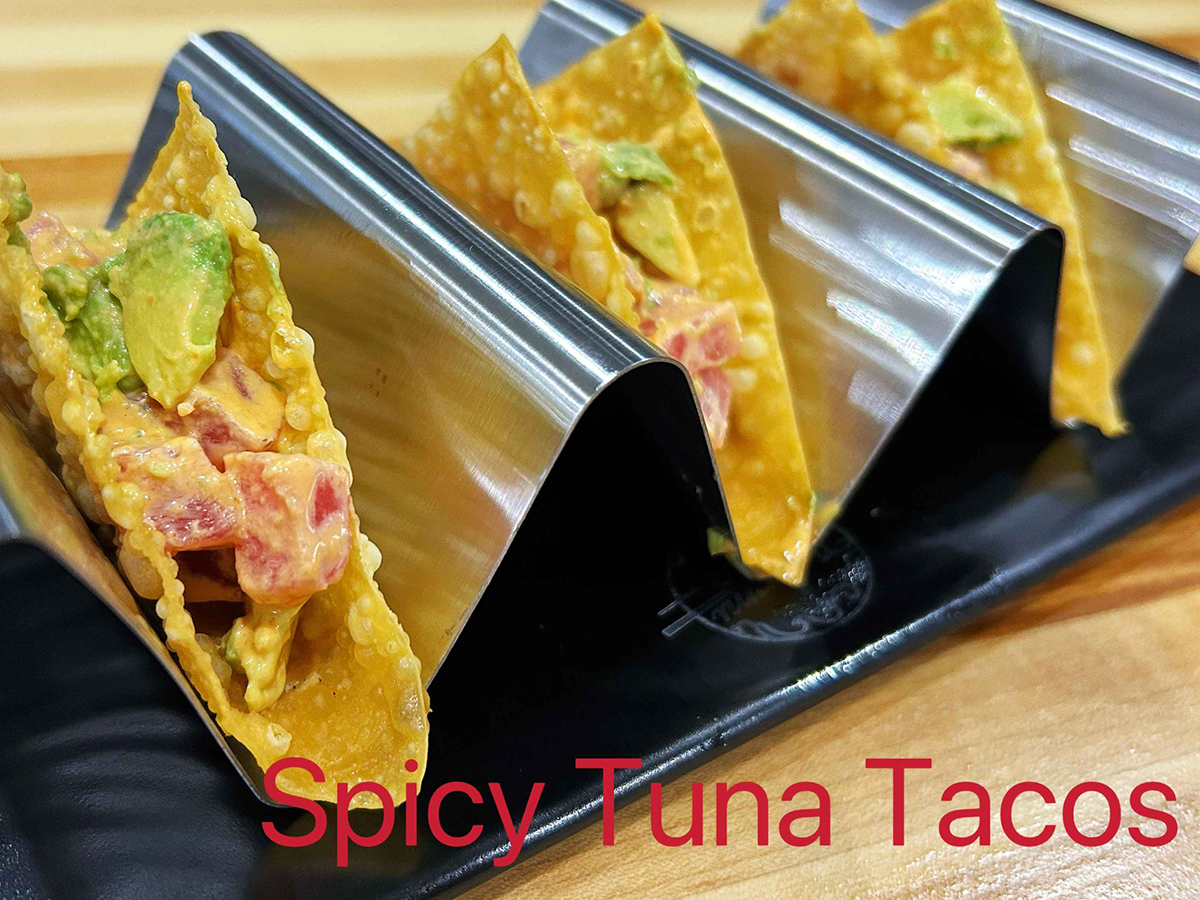 Spicy Tuna Tacos at Tsunami Japanese Restaurant in Burnsville