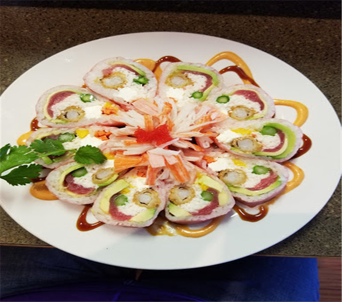 Assorted Sushi Platter at Tsunami Sushi，a Japanese Restaurant in Moses Lake