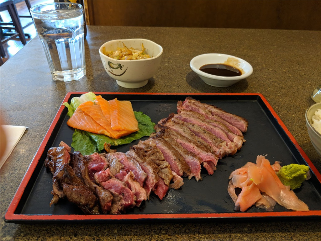 Teppanyaki Beef Steak at Tsunami Sushi，a Japanese Restaurant in Moses Lake