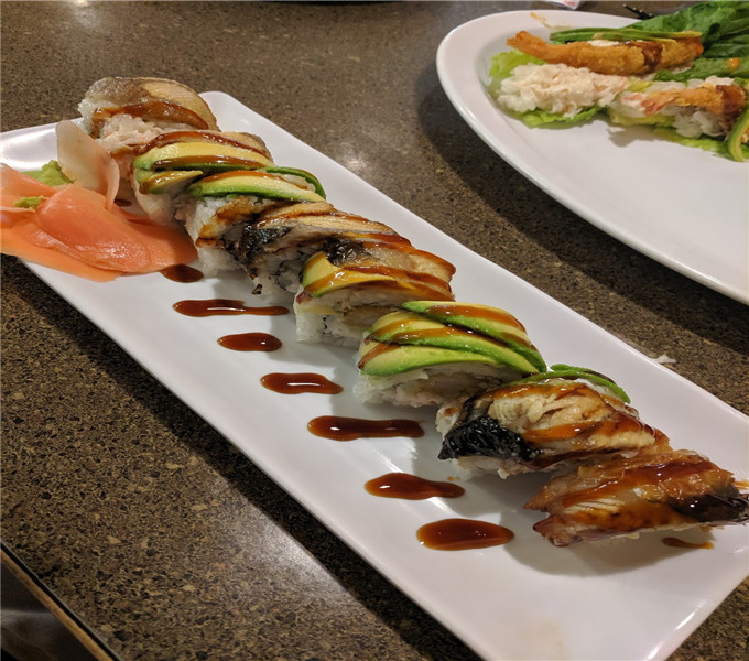 Sushi Platter at Tsunami Sushi，a Japanese Restaurant in Moses Lake