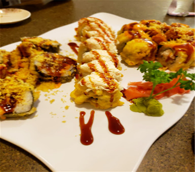 Sushi Platter at Tsunami Sushi，a Japanese Restaurant in Moses Lake