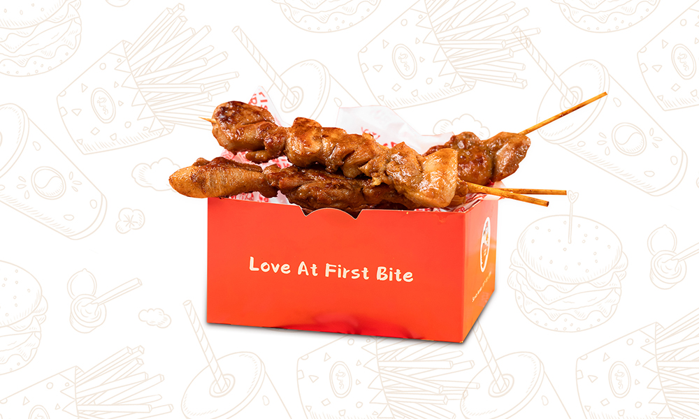 Chicken Skewer at Crispy Fried Chicken Burger,a Fast Food Restaurant in Houston