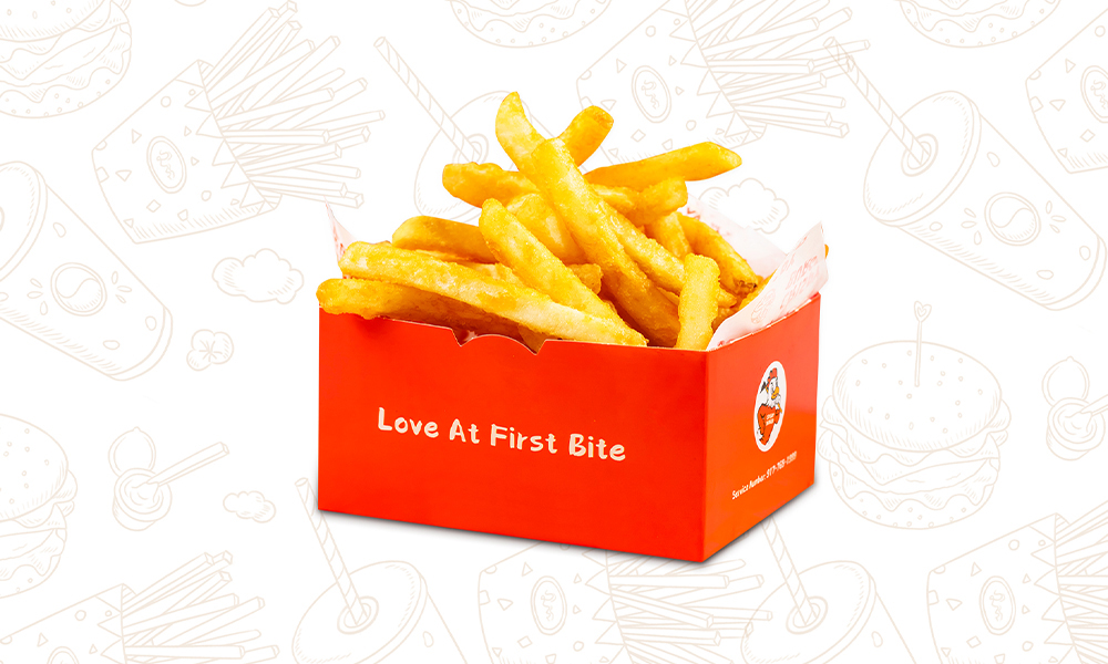 French Fries at Crispy Fried Chicken Burger,a Fast Food Restaurant in Houston