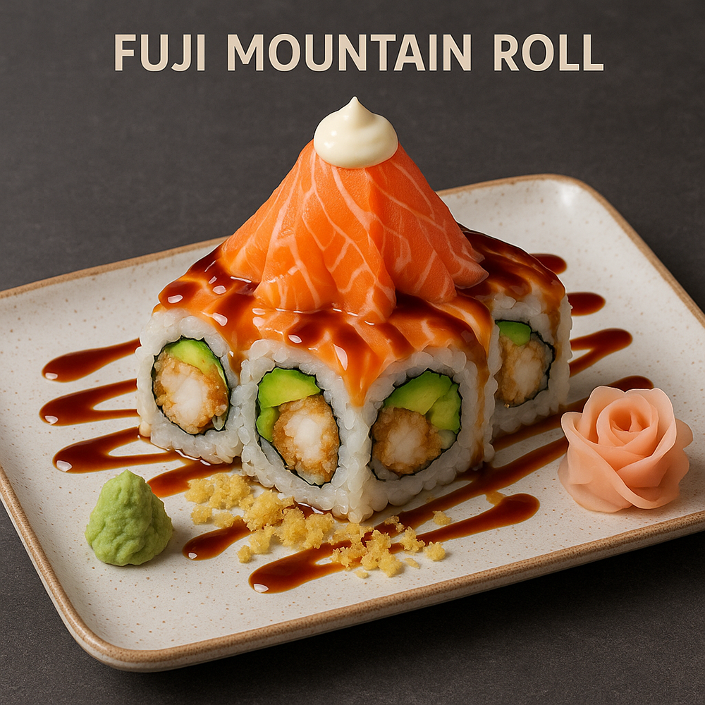 fuji mountain roll at Ubin Sushi，a Japanese Restaurant in Colorado Springs