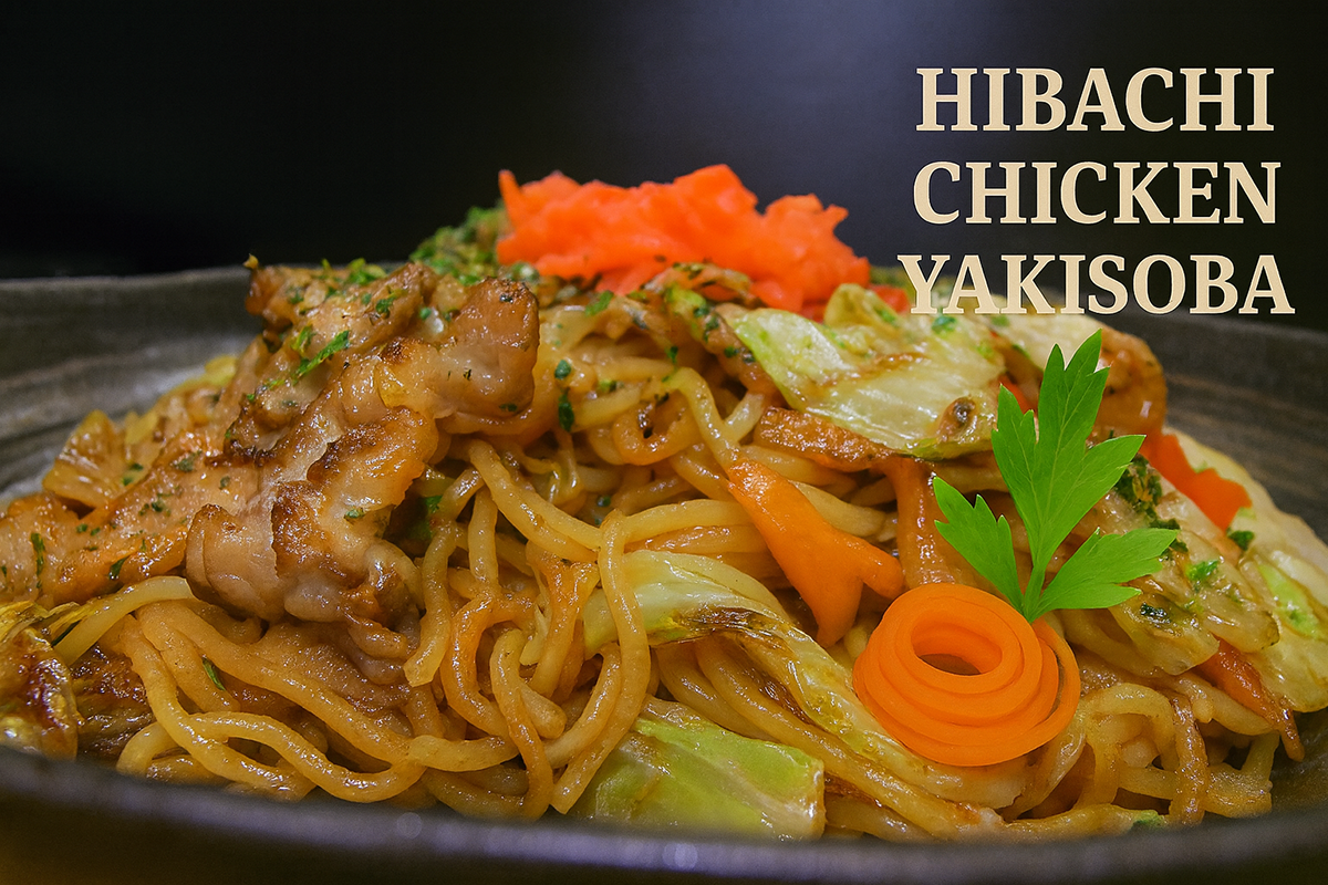 hibachi yakisoba at Ubin Sushi，a Japanese Restaurant in Colorado Springs