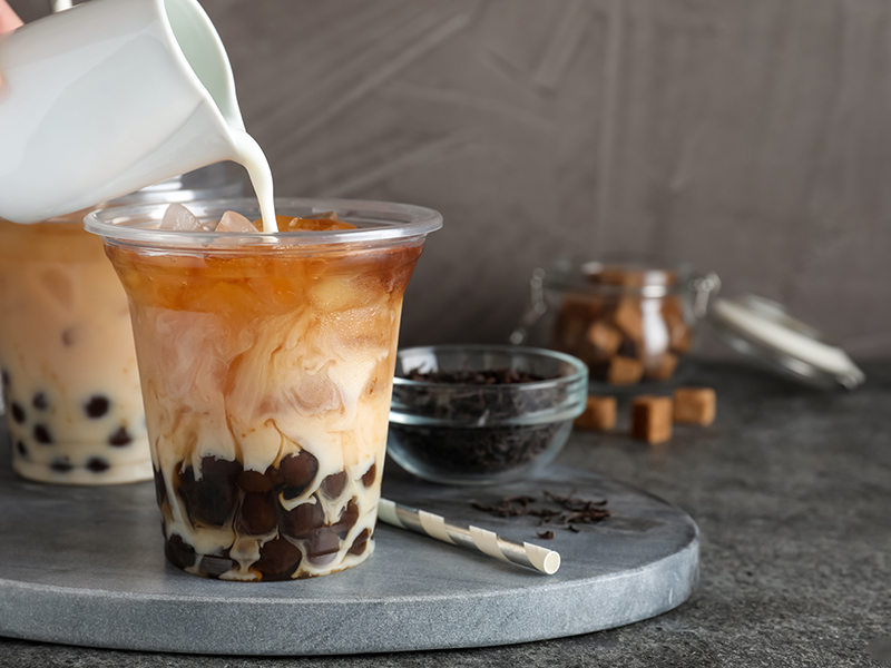 Milk Tea at Ume Poke, a Asian Fusion Restaurant in Jacksonville