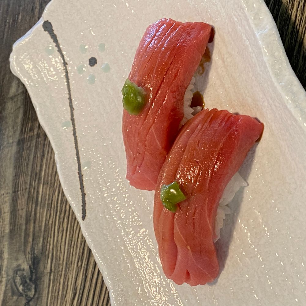 Chu toro from Umika Sushi, a Japanese restaurant in Fremont