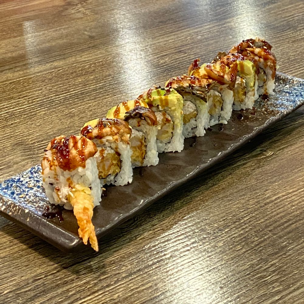 Dragon roll from Umika Sushi, a Japanese restaurant in Fremont