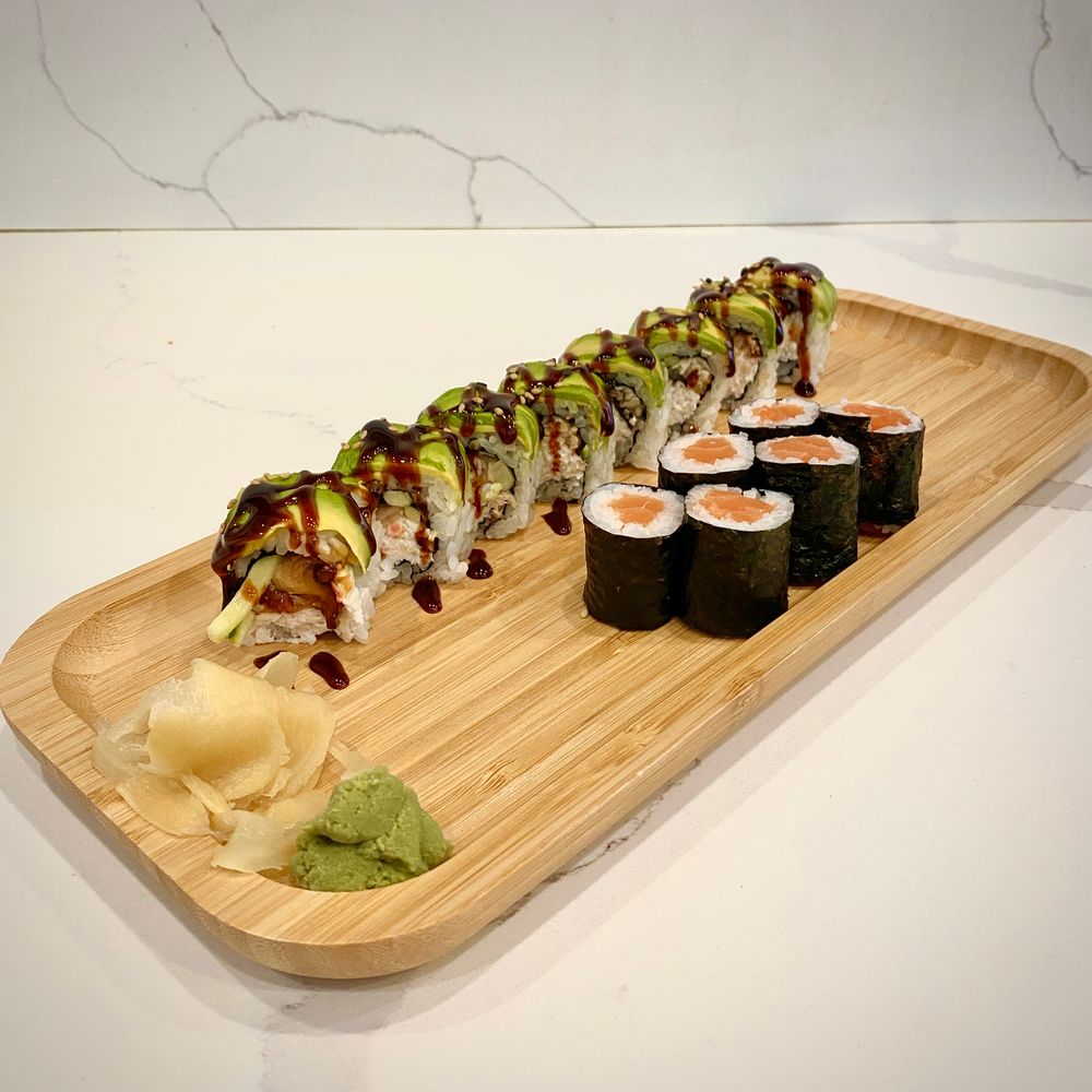 Lunch two-roll set from Umika Sushi, a Japanese restaurant in Fremont
