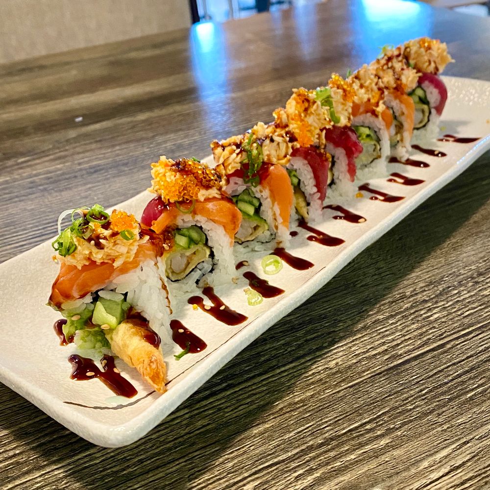 Umika-Sushi-Japanese-Restaurant-Titanic-roll-Fremont Titanic roll from Umika Sushi, a Japanese restaurant in Fremont