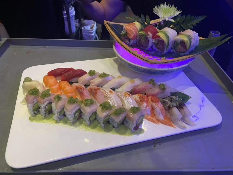 Various Roll & Sushi platter at Uncle Chen Asian Food, a Asian restaurant in Winchester