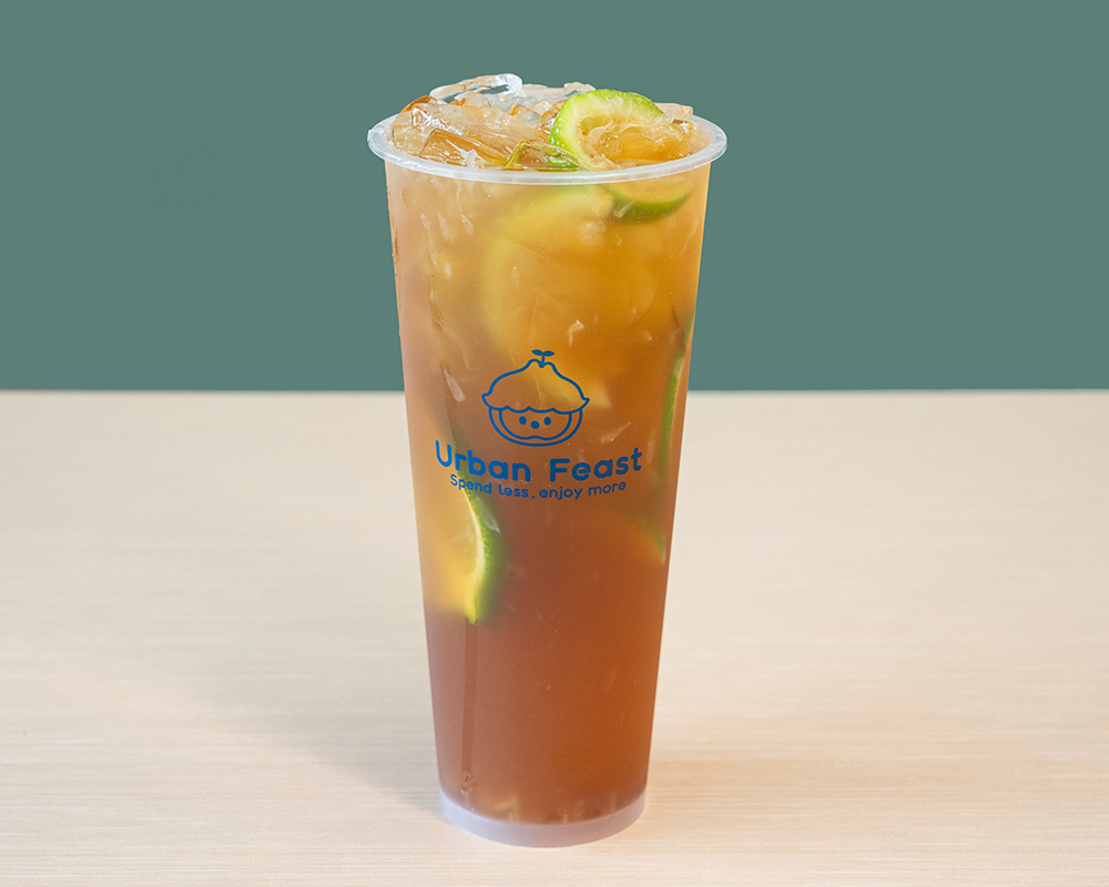 Lemon Oolong Tea at Urban Feast，a Modern Fast-Casual Chinese Restaurant in Cerritos
