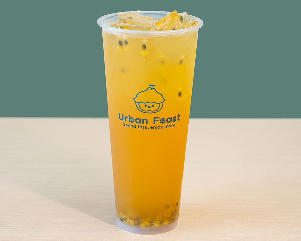 Passion fruit Jasmine Green Tea at Urban Feast，a Modern Fast-Casual Chinese Restaurant in Cerritos