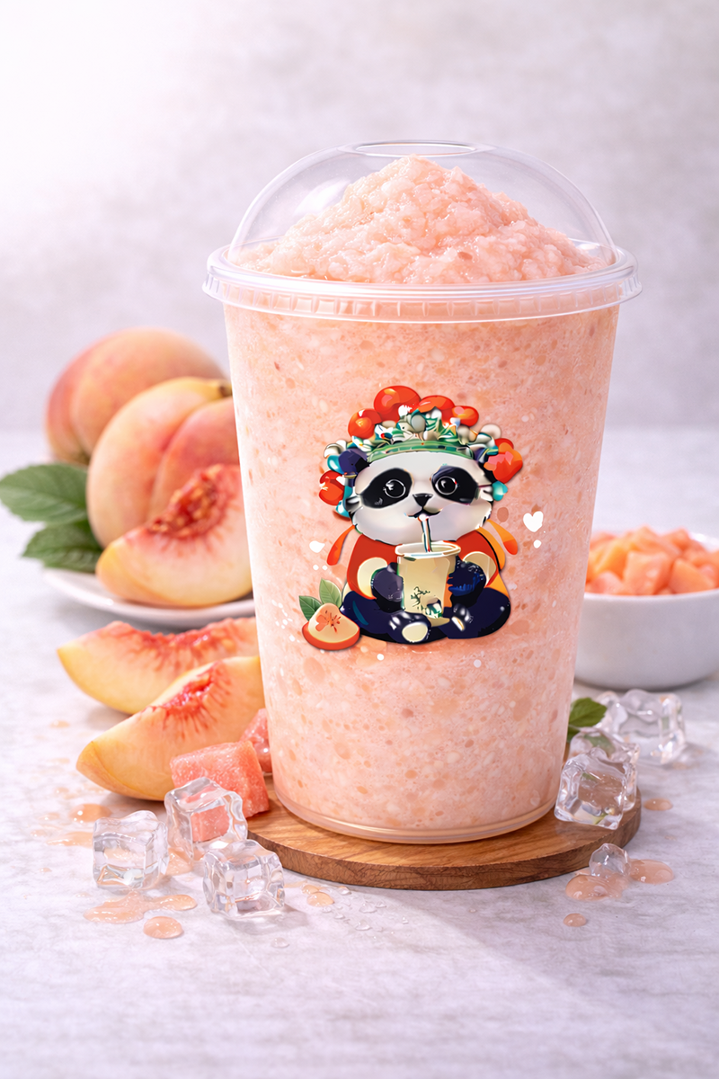 Peach Slush at AI CHA，a Bubble Tea Shop in Isla Vista