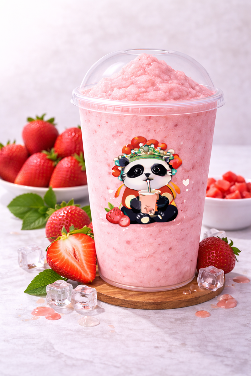 Strawberry Milk Tea at AI CHA，a Bubble Tea Shop in Isla Vista