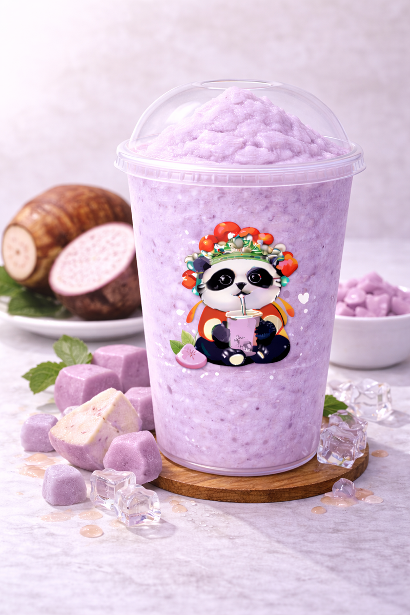 Taro Milk Tea at AI CHA，a Bubble Tea Shop in Isla Vista