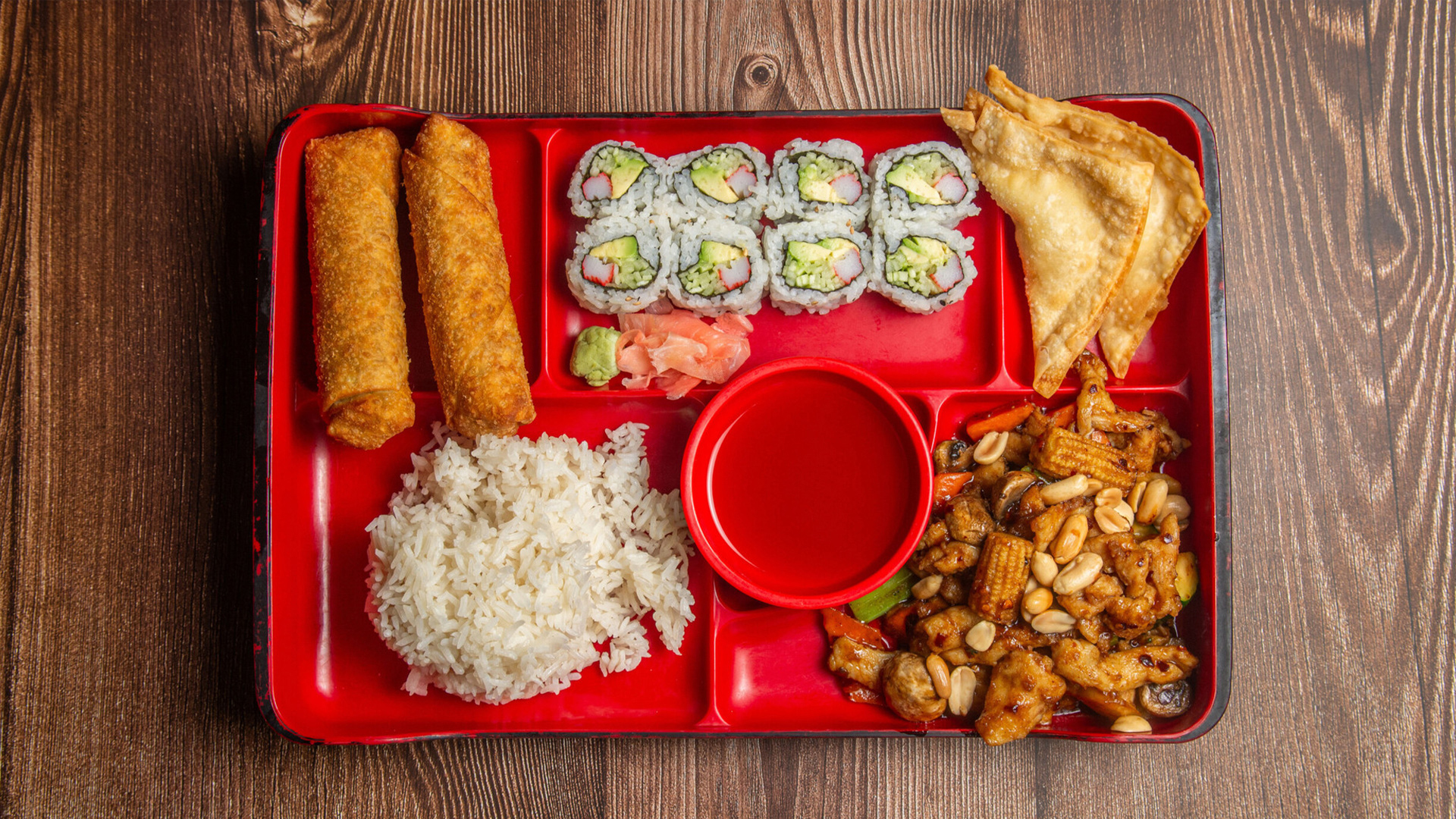 Volcano-Sushi-and-Ramen-Japanese-Restaurant-Kung-Pao-Bento-Bon-Bastrop Kung Pao Bento Box at Volcano Sushi and Ramen,a Japanese Restaurant in Bastrop