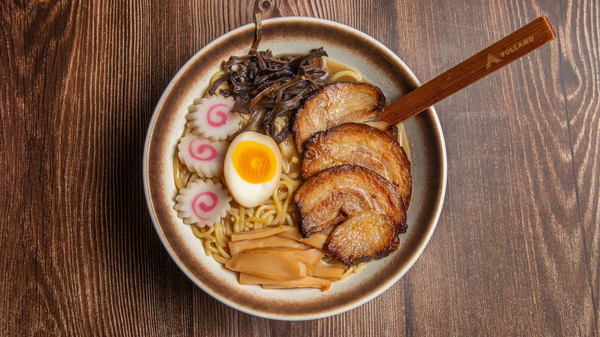 Volcano-Sushi-and-Ramen-Japanese-Restaurant-Tonkotsu-Sho-yu-Ramen-Bastrop Tonkotsu Sho-yu Ramen at Volcano Sushi and Ramen,a Japanese Restaurant in Bastrop