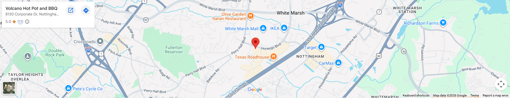 Location 8130 Corporate Dr, Nottingham, MD 21236