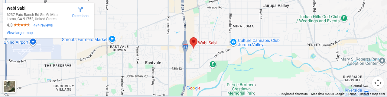 Location 6237 Pats Ranch Rd Ste G, Mira Loma, CA 91752 Location 6237 Pats Ranch Rd Ste G, Mira Loma, CA 91752
