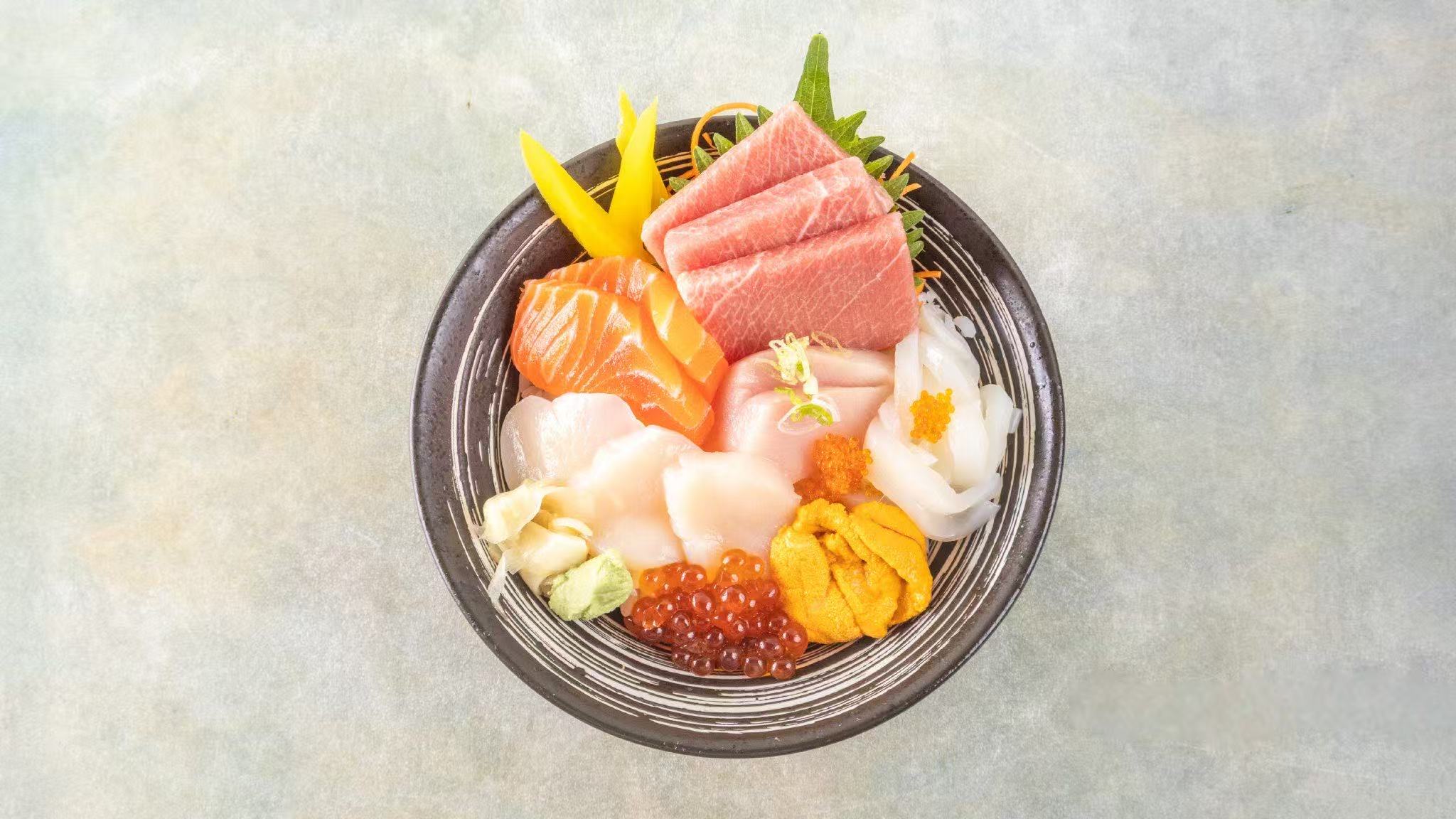 Sashimi from Wabi Sushi Ramen, a Japanese restaurant in Sharon