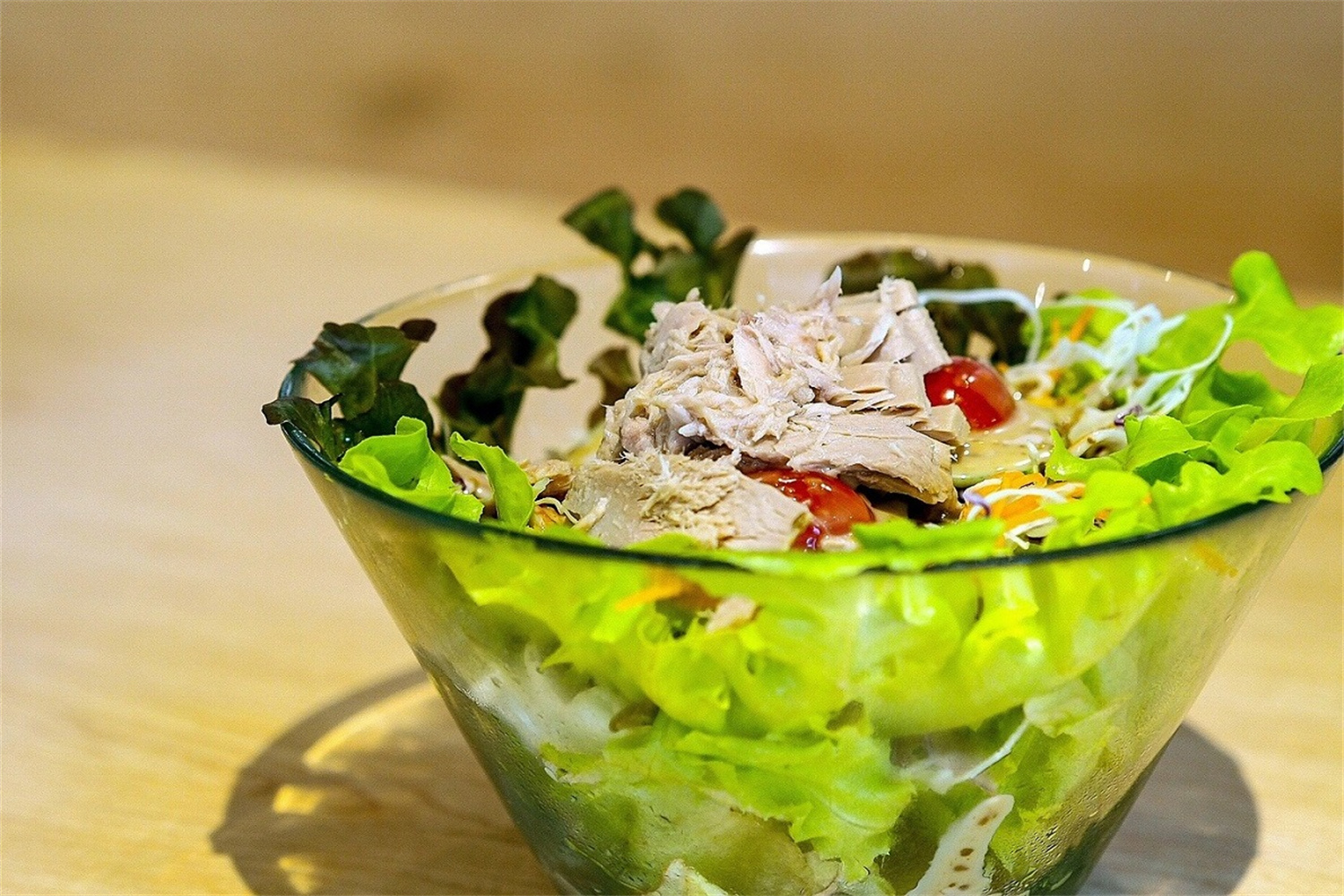 Fresh tuna salad with greens, tomatoes and creamy dressing at Wadaya, a Japanese Restaurant in Bryn Mawr