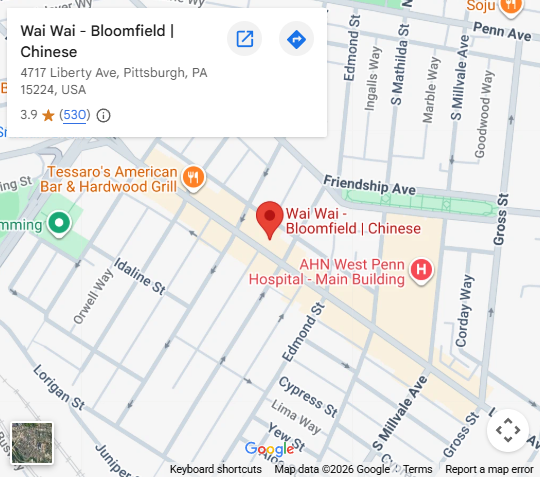 Location, 4717 Liberty Ave, Pittsburgh, PA 15224, United States