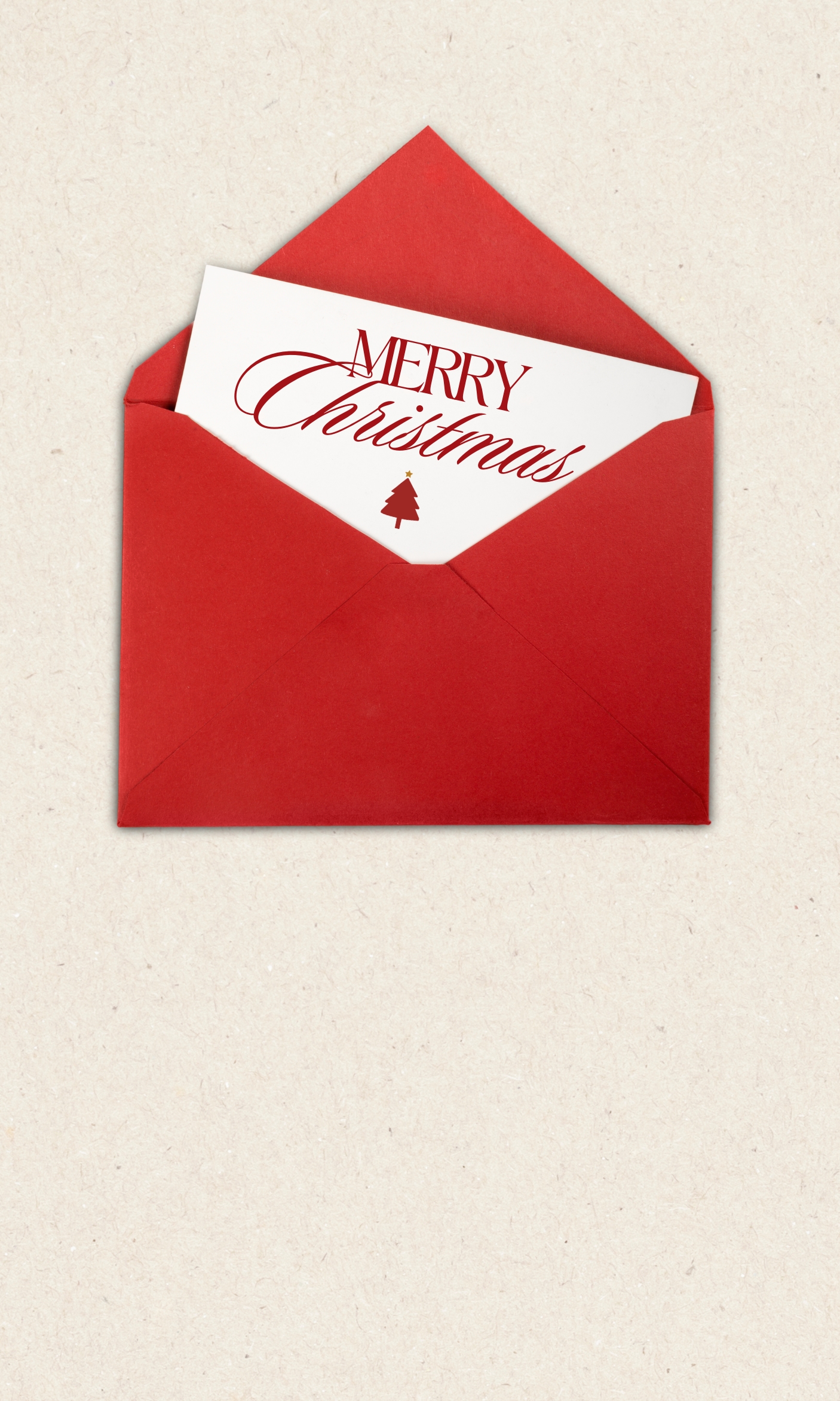 Christmas card with a glowing snow globe featuring a house, tree, and 'Merry Christmas' text.