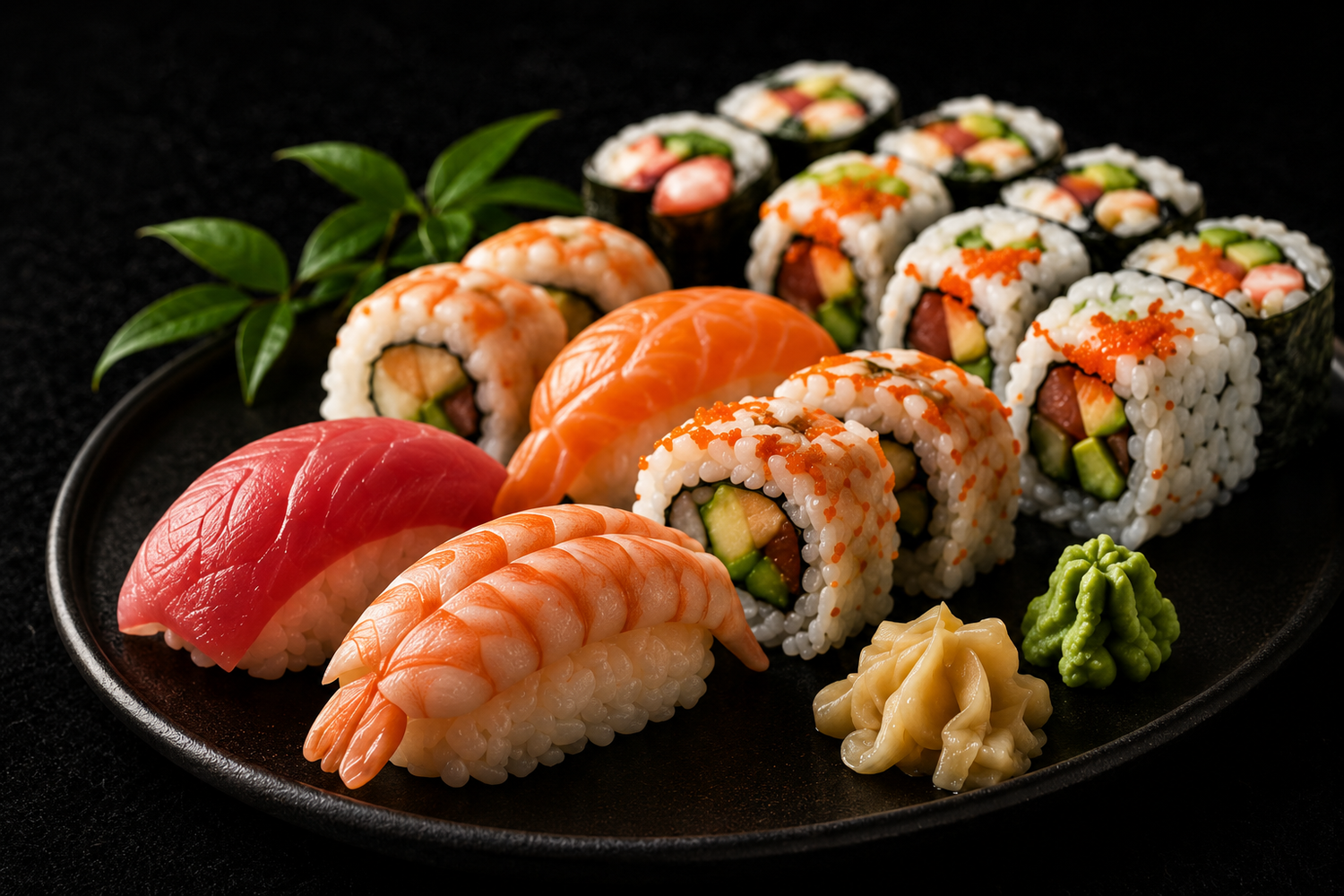 Assorted sushi platter with sashimi and maki at Wei Sushi & Ramen, a Japanese Restaurant in Cobleskill