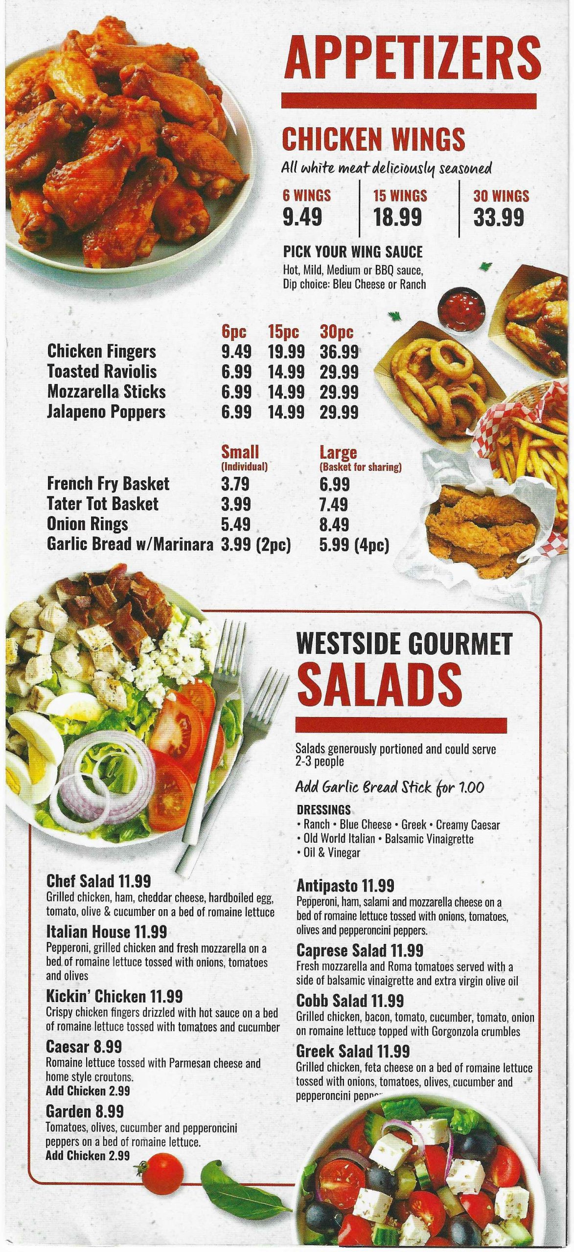 Restaurant menu 2, detailed description provided below