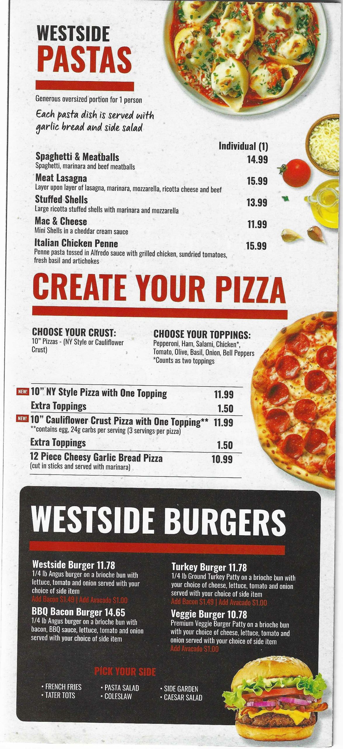 Restaurant menu 3, detailed description provided below
