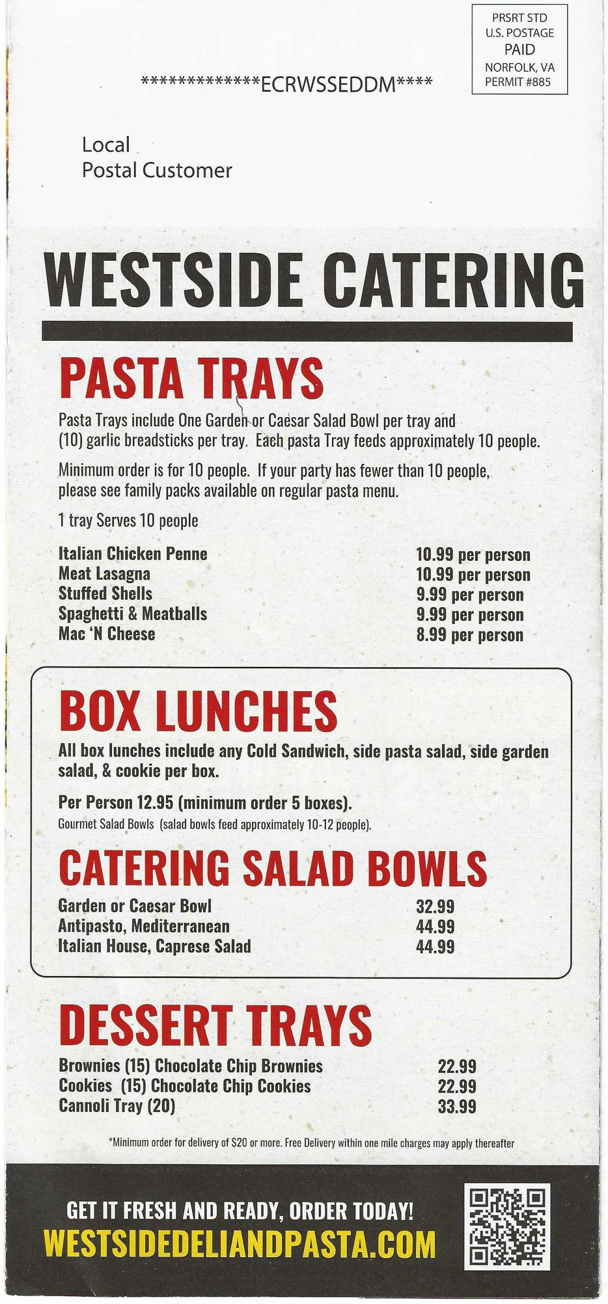 Restaurant menu 5, detailed description provided below