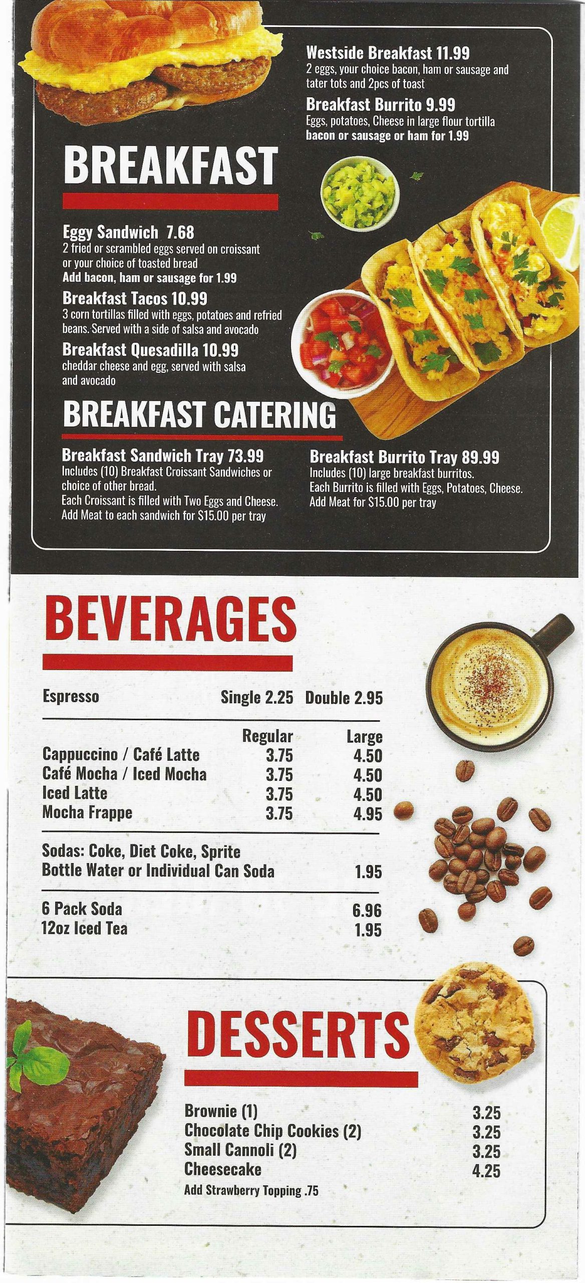 Restaurant menu 6, detailed description provided below