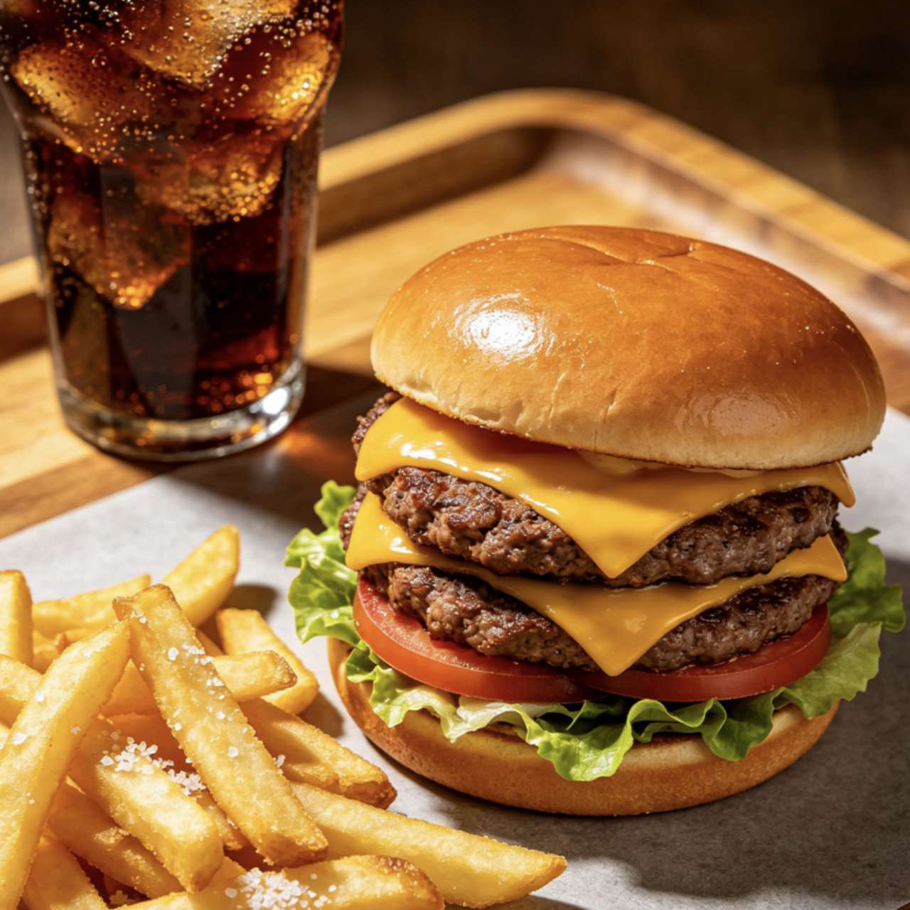 Beef burger at Westside Deli and Pasta, a Burger & Fried Chicken Restaurant in Las Vegas