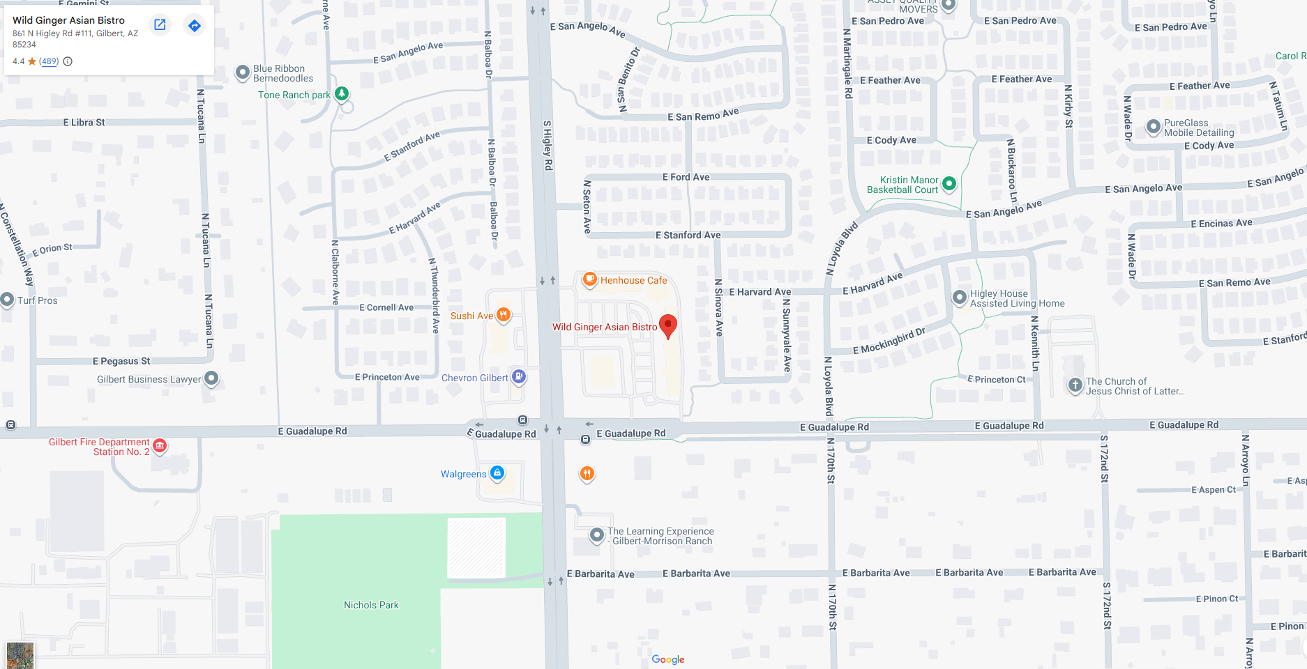 location,861 N Higley Rd #111, Gilbert, AZ 85234