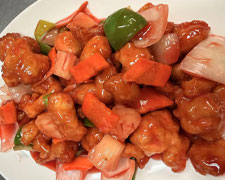 Sweet and sour pork with pineapple and peppers at Wild Ginger Asian Bistro, a Asian restaurant in Gilbert