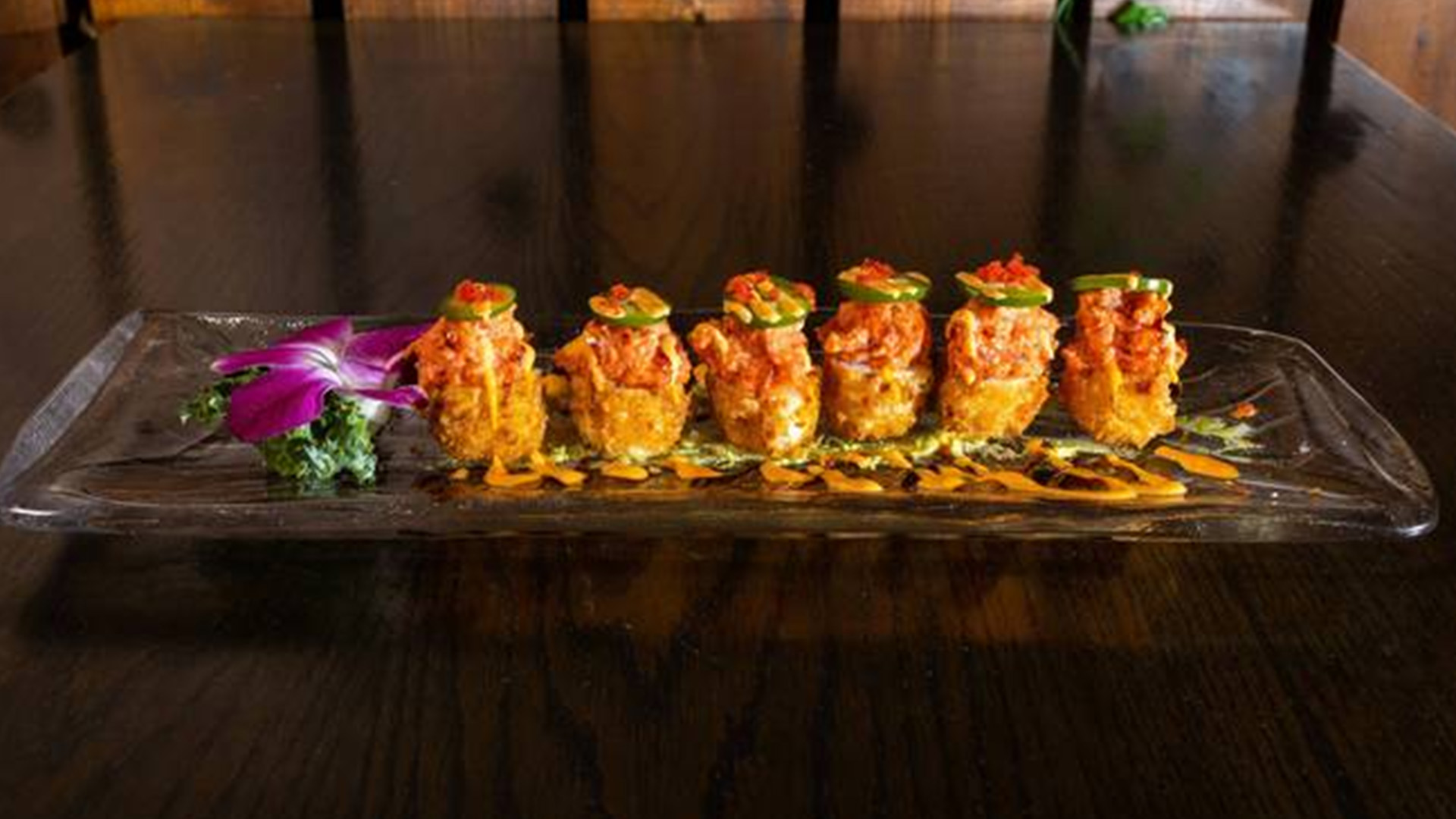 Wild-Rice-Fairfield-Asian-Restaurant-Crispy-Rice-Fairfield Crispy rice dish at Wild Rice Fairfield Asian Restaurant in Fairfield, Connecticut